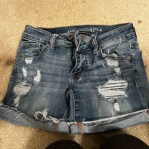 american eagle shorts size 0 midi